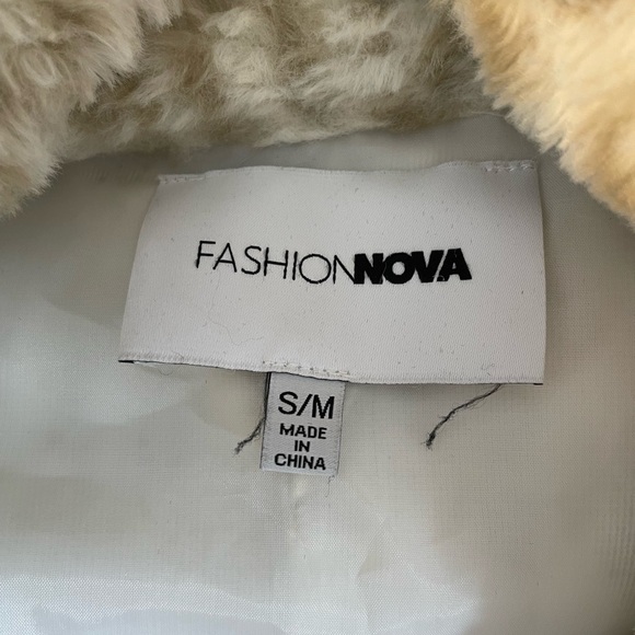 Fashion Nova Faux Fur Animal Print Quarter Zip Sweater - Picture 11 of 14